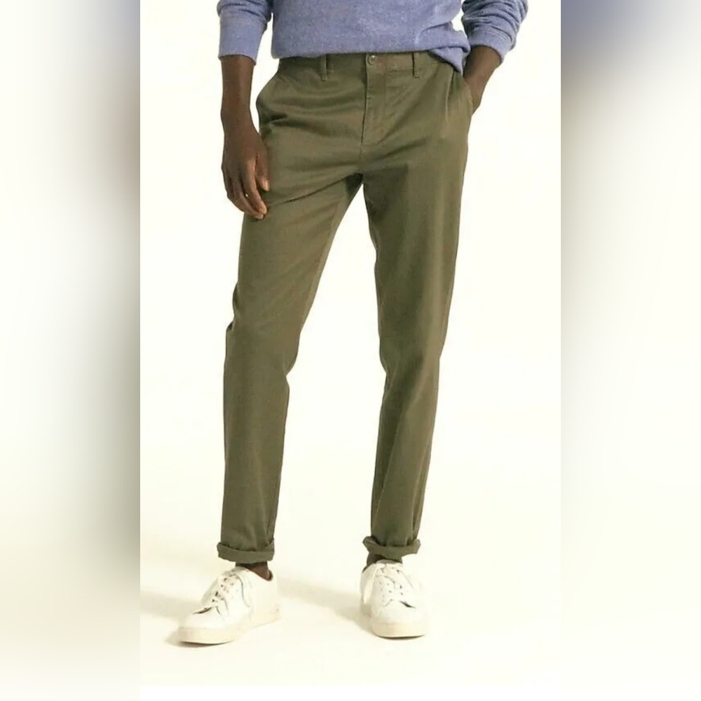SOLD!!$115 Polo Ralph Lauren Chino Pants Mens 34x34 Green Khaki Stretch Straight